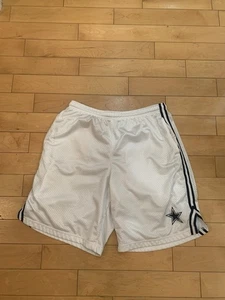 NFL Team Apparel Dallas Cowboys Herren XL Mesh Trainingsshorts weiß mit Taschen - Bild 1 von 9
