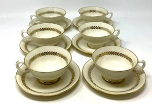 Imperial by LENOX Set of 6 Footed Cups & Saucers in Mint Condition P 338 - Picture 1 of 14