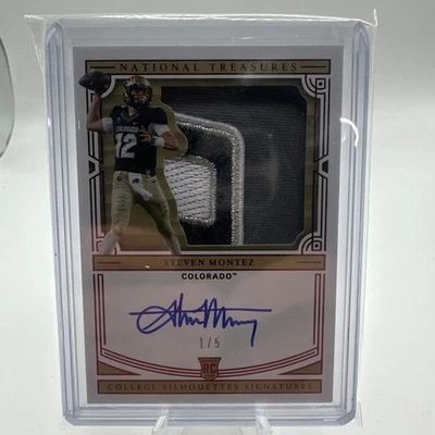 2020 Panini National Treasures Steven Montez 1/5 eBay 1/1 Auto Autograph Bowl - Image 1 of 2