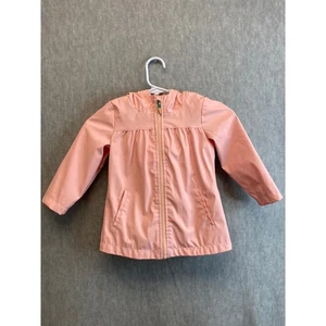 Giacca antipioggia Cat & Jack rosa orecchio di coniglio con cappuccio bambina taglia 3T foderata tasche - Foto 1 di 11