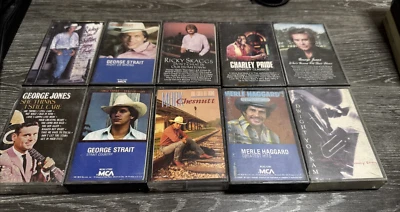 Vintage Cassette Tapes George Strait - Merle Haggard - Mark Chesnutt - Plus More Foto 1 de 4