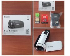 Canon VIXIA HF R800 HD Video Camcorder - White- w/ 64GB SD Card & Canon Case