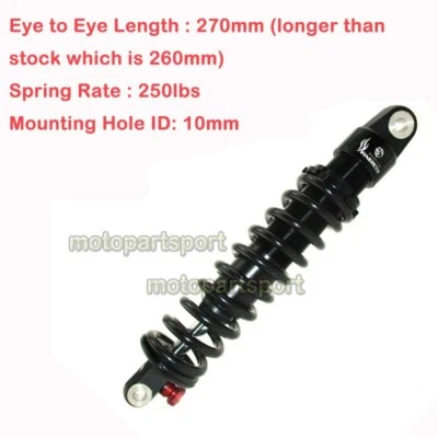 Fastace 270mm 250lbs Rear Shock For Honda CRF50 CRF70 XR70 XR50 Pit Dirt Bike - Image 1 of 4