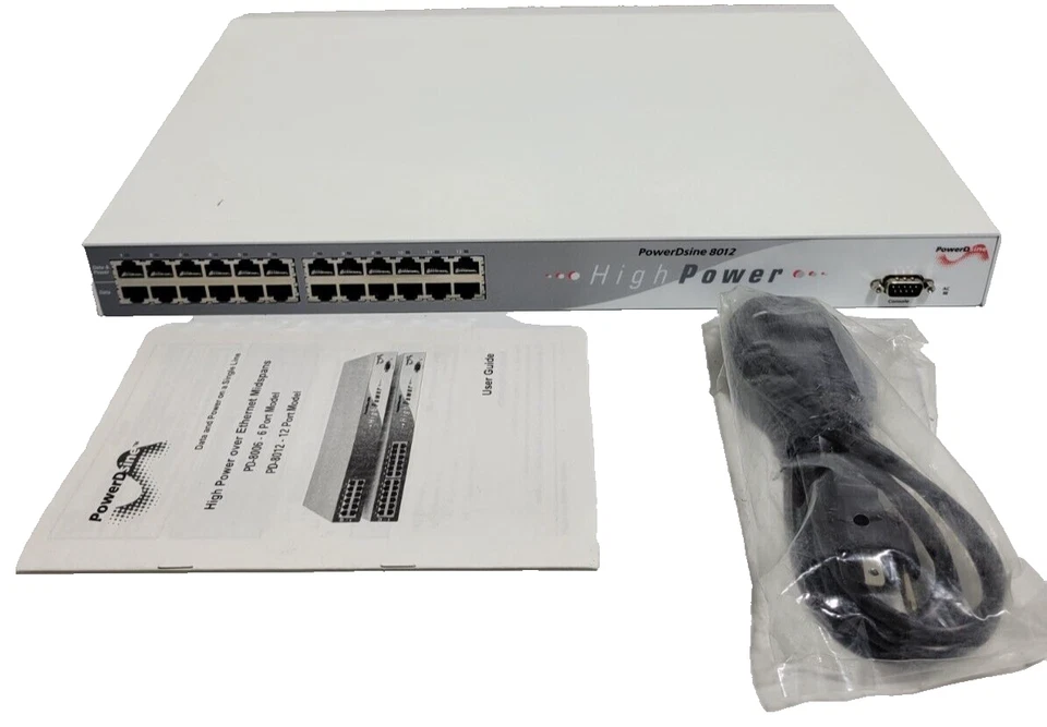 Conmutador PowerDsine 8012 PD-8012/AC 100-240 60/50 Hz Alta Potencia A través de Ethernet NE Foto 1 de 4