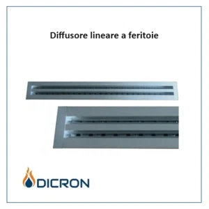 Diffusore lineare con serranda a scorrimento e deflettore lunghezza 1 metro - Imagen 1 de 1