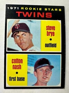 1971 Topps # 404 Houston Astros Rookie Stars Buddy Harris & Rodger Metzger NM
