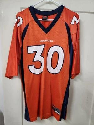 Camiseta XL #30 Terrell Davis Auténtica De Colección Nike NFL Denver Broncos Original Foto 1 de 4