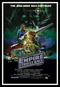 Star Wars The Empire Strikes Back Movie Poster Print & Unframed Canvas Prints - Picture 1 of 2