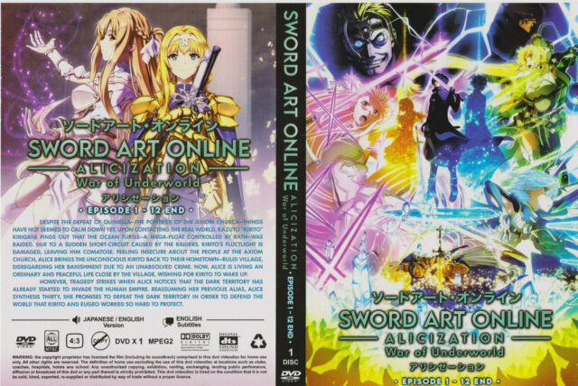 ANIME SWORD ART ONLINE SEA 1-3 +GGO +ALICIZATION DVD ENGLISH DUBBED +FREE  ANIME