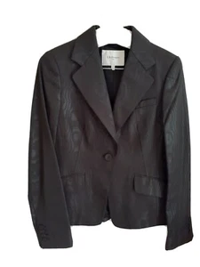 L.K BENNETT - Black Polyester/Viscose Jacket - Size 10 Very Good Condition - Picture 1 of 9