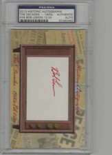 2013 Historic Autographs The Decades 1940's  #48 Bob Lemon PSA Auto 12 of 24