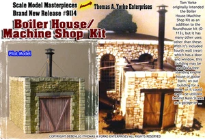 Kit de casa de calderas/tienda de máquinas O/1;48 modelo a escala obras maestras/Yorke *NUEVO* - Imagen 1 de 14