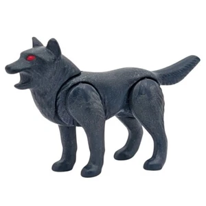 Playmobil lobo gris oscuro boca abierta ojos rojos medieval suelto - Imagen 1 de 1