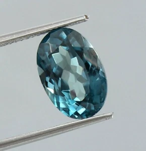 AAA Flawless Indicolite Blue Green Tourmaline Oval Cut Stone Tourmaline 6.80 Crt - Picture 1 of 4