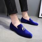 UK Mens Velvet Loafers Pull On Slippers Suede Driving Walking Moccasins Shoes