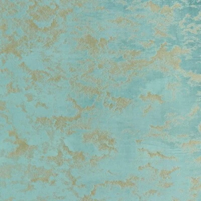Tela de tapicería Avalon material cortina de terciopelo mármol - verde jade y oro Foto 1 de 4