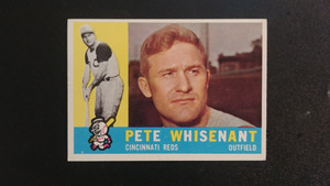 1960 Topps baseball card # 424 Pete Whisenant (VERY GOOD CONDITION)
