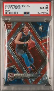 2018 Panini Spectra Red #6 Luka Doncic #’d /99 PSA 8 NM-MINT RC Rookie - Picture 1 of 1
