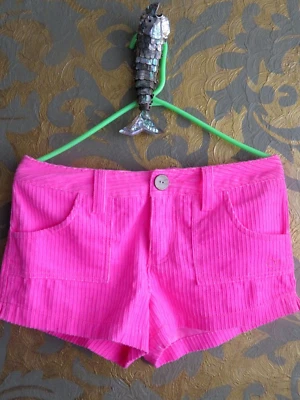 Vintage Ocean Pacific "Pink Sizzle" Corduroy Shorts NOS With Tags Size 9 - Image 1 of 4