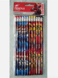 Transformers Pencil Favors-TRANSFORMERS HASBRO CHARACTER SCHOOL PENCILS - 12 ct. - Picture 1 of 5