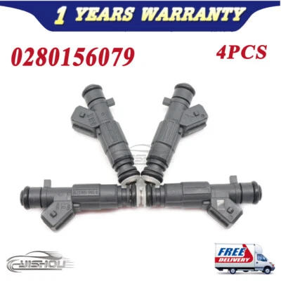 0280156079 4PCS INYECTOR DE COMBUSTIBLE ROVER MG ZT-T ZS 75 1.8T 1.8L SERIE K TURBO Foto 1 de 4