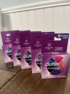DUREX Pleasure Pack Latex Condoms Lot Of 5 Boxes, 3 each one EXP 10/2025 - Picture 1 of 3