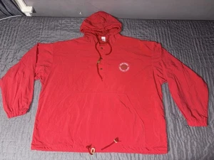 Marlboro Country Store Pullover Jacke XL rot Nylon Windbreaker Vintage 80er - Bild 1 von 10