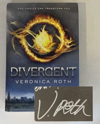 Divergent SIGNED by Veronica Roth - 1st Edition, 2nd Print, hcdj - Image 1 of 4