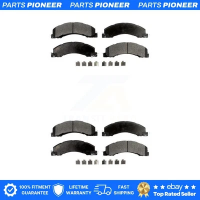 Kit de pastillas de freno semimetálicas delanteras traseras para camioneta Ram 5500 Dodge Sterling 4500 45 Foto 1 de 4