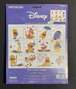 Janlynn Disney Pooh & Friends Calendar Counted Cross Stitch Kit #1133-62 - Picture 1 of 4