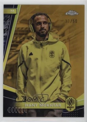 2024 Topps Chrome MLS Image Variation Gold Refractor /50 Hany Mukhtar #38 - Image 1 of 2