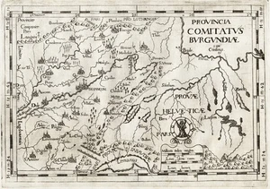 Bourgogne Burgund France Frankreich Kapuziner carte map Karte Montecalerio 1712 - Picture 1 of 1