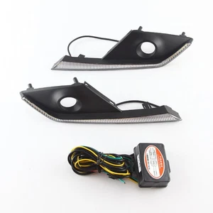LED Daytime Running Light Turn Indicator Fog Lamp Bumper For Mazda CX-3 15-17 - Picture 1 of 10
