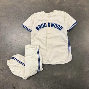 Vintage 1950s Womack Brookwood Baseball Jersey Uniform Size 30 - Picture 1 of 8