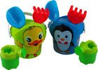 Chick Penguin Bucket Sets - With Spade Rake And Watering Can (Set of 2)