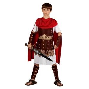 Niño CENTURIÓN ROMANO Elegante Libro de vestir Semana Disfraz Conjunto Gladiador Niños Soldado - Imagen 1 de 5