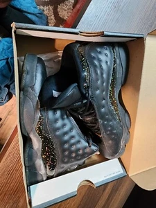 Nike Air Jordan 13 Retro Boys Size 6Y Black Athletic Shoes Sneakers DC9443-007 - Picture 1 of 10