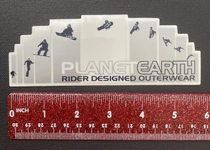 PLANET EARTH Rider Designed Outerwear Snowboarding/Skateboarding STICKER - Picture 1 of 3