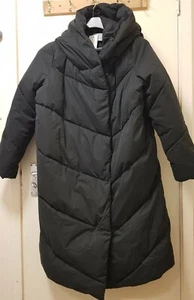 Womens coats-Shower resistant Extra warm- fleece lining Black size 16/eu44...F&F - Picture 1 of 8