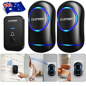 Wireless Door Bells Waterproof 300M Long Range AU Plug in Home Cordless Doorbell - Picture 1 of 13
