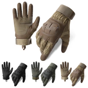 Tactical Gloves Knuckle Protection Screen Touch Hunting Shooting Duty Work Gear - Picture 1 of 17