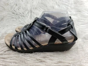 BARETRAPS Fanabelle Black Strappy Sandals Size 7.5 - Picture 1 of 6