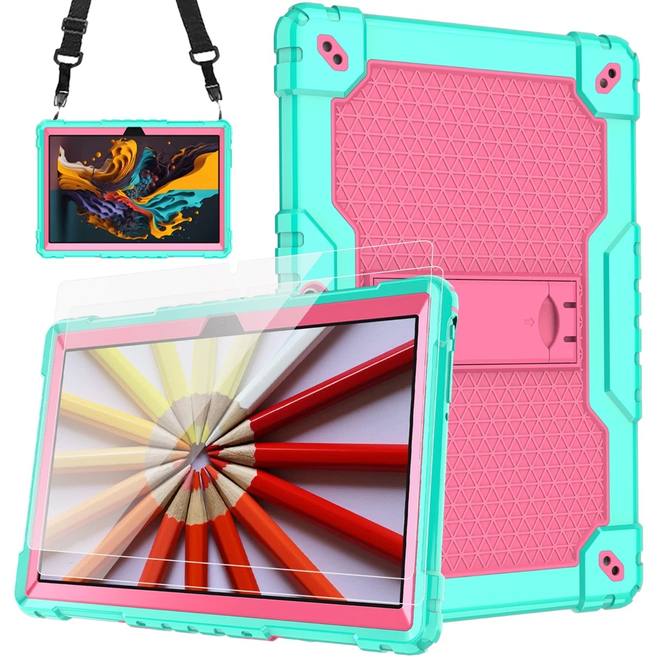 For Pritom M10 10" Tablet Hybrid Shockproof Kids Friendly Protective Case - Image 1 of 1