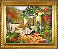 Ölbild Bilder Bild Gemälde Ölgemälde "Garten" Handarbeit  Mit Rahmen G94086