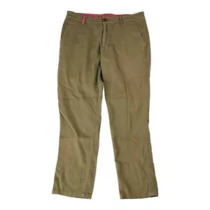 Betabrand Brown Hemp Cotton Spandex Pants w/ Drawstring Mens Size 32X28 - Picture 1 of 7