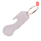 1Pcs Multifunctional Metal Key Ring Coin Holder Keychain Shopping Trolley To- F1