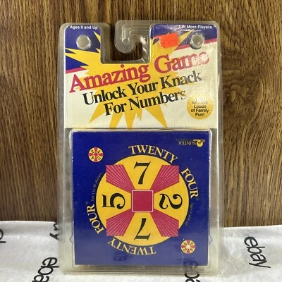 Vintage 1989 Amazing Game Unlock Your Knack for Numbers 24 Pocket Edition NIP - Image 1 of 4