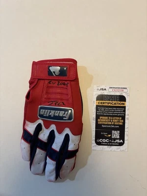 Jorge Soler Signed Autographed Game Used  Batting Glove Atlanta Braves . JSA Coa - Image 1 of 3