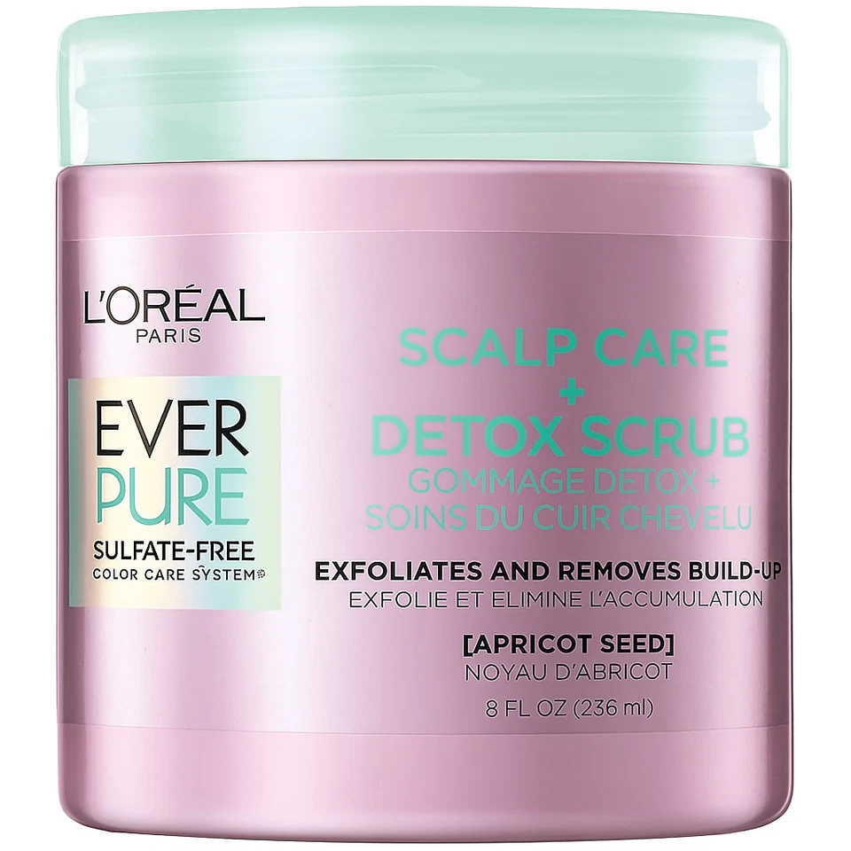 NEW L'Oreal Paris Ever Pure Scalp Care + Detox Scrub Exfoliates 8 fl oz - Image 1 of 1