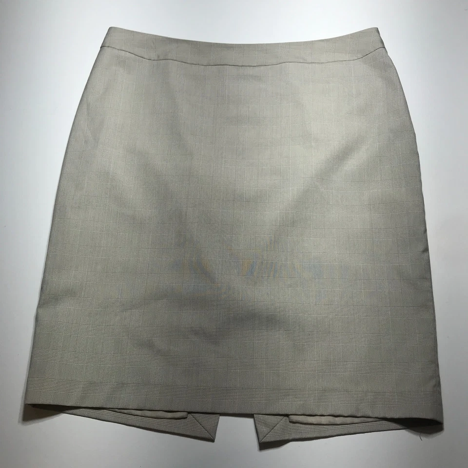 Falda Lane Bryant para mujer 14 carrera trabajo Glen falda recta a cuadros en tostado elástico Foto 1 de 4